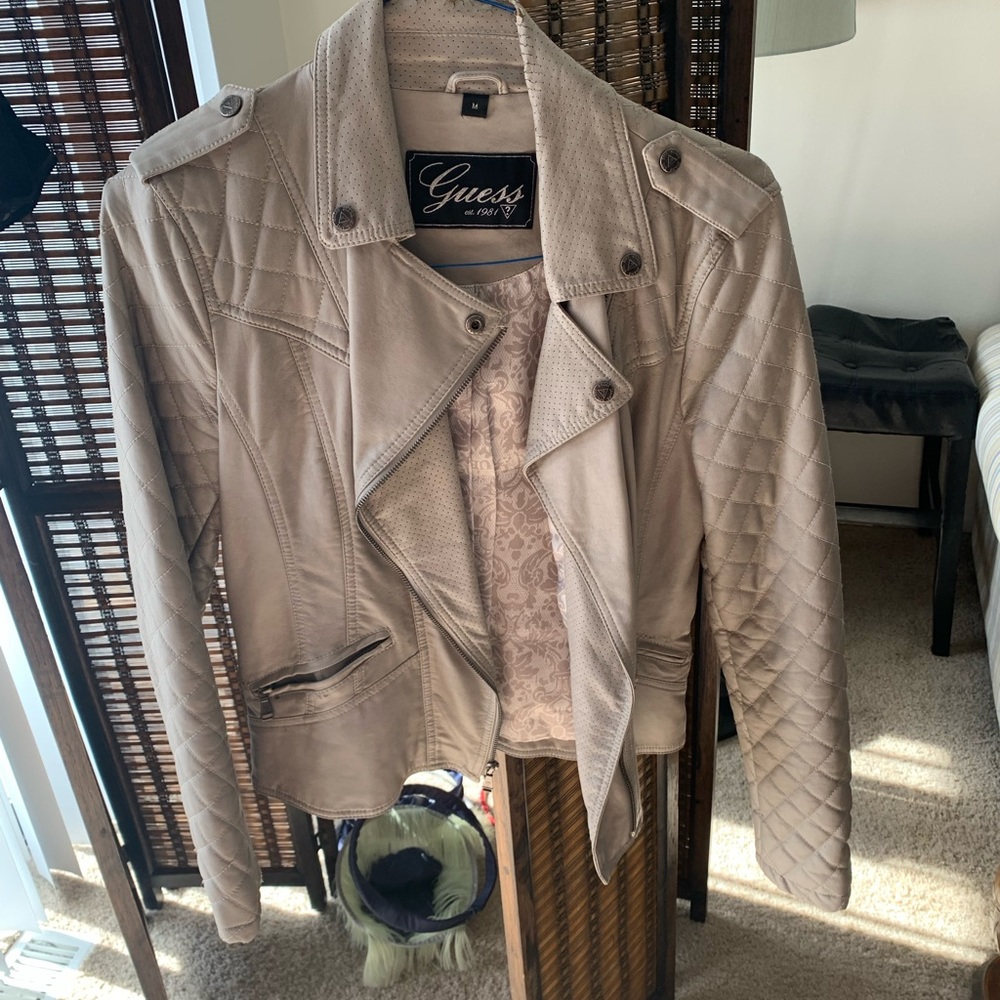 Guess faux leather jacket.